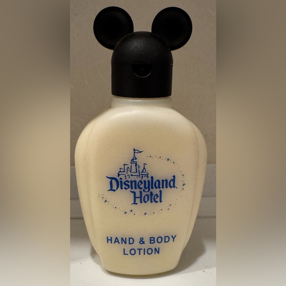 Disneyland Hotel Resort Hand & Body Lotion Bottle w/ Mickey Mouse Ears Cap *New*
